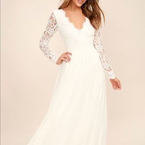 Lulus  Awaken My Love Lace Maxi Dress